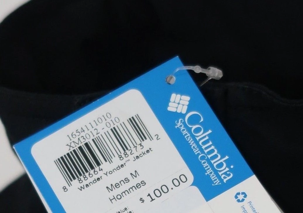 Spotted Clothing Columbia Men's Black Wander Yonder Full-Zip Jacket 10 Spotted Clothing Columbia Men's Black Wander Yonder Full-Zip Jacket