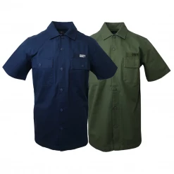 Obey Men's Army S/S Woven Shirt (Retail $80)
