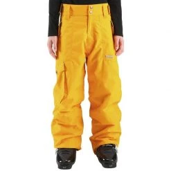 Wed'ze By Decathlon Boys Yellow Evostyle Waterproof Ski/Snow Pants