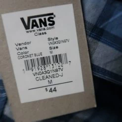 Vans Off The Wall Men's Coronet Blue Cleaned-J S/S Woven Shirt