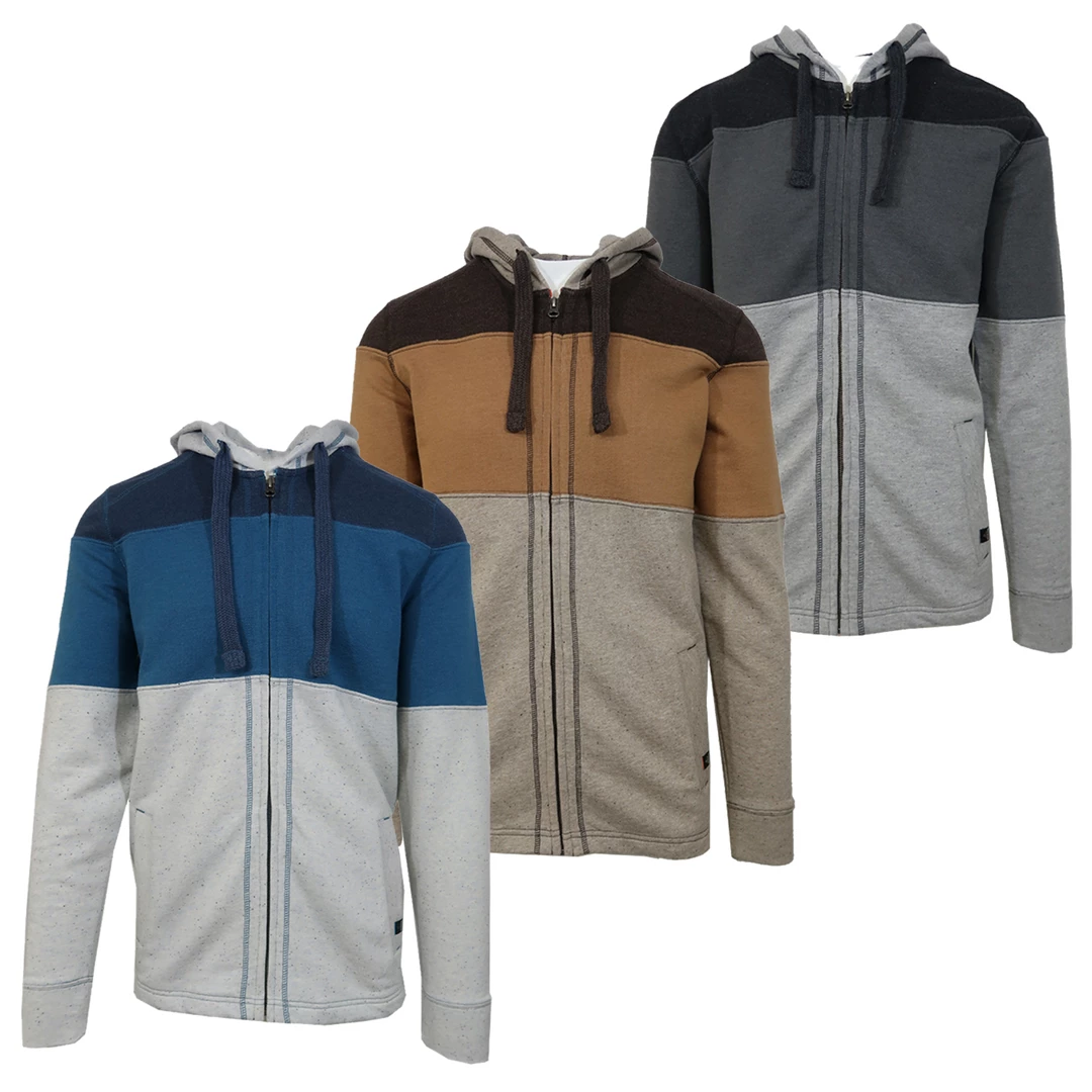 PrAna Men's Jax Blue Ash Full-Zip Hoodie 5 PrAna Men's Jax Blue Ash Full-Zip Hoodie