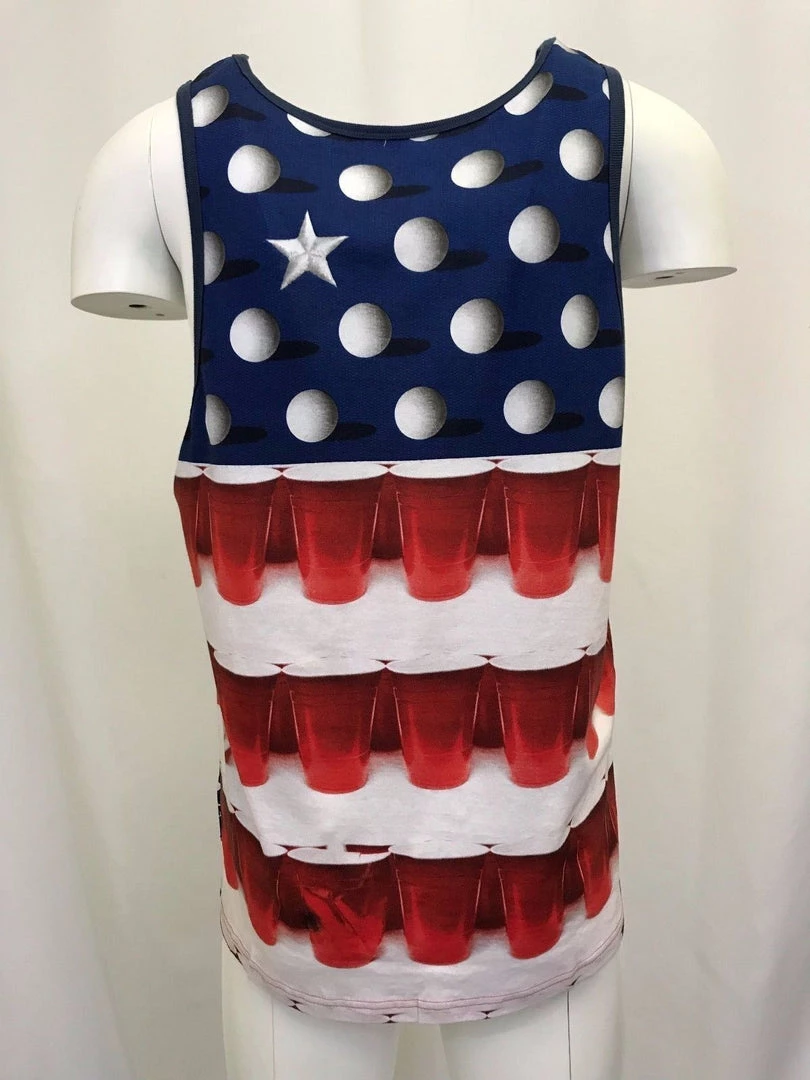 O'Neill Men's American Beer Pong Sleeveless Tank Top (Retail $30) 6 O'Neill Men's American Beer Pong Sleeveless Tank Top (Retail $30)