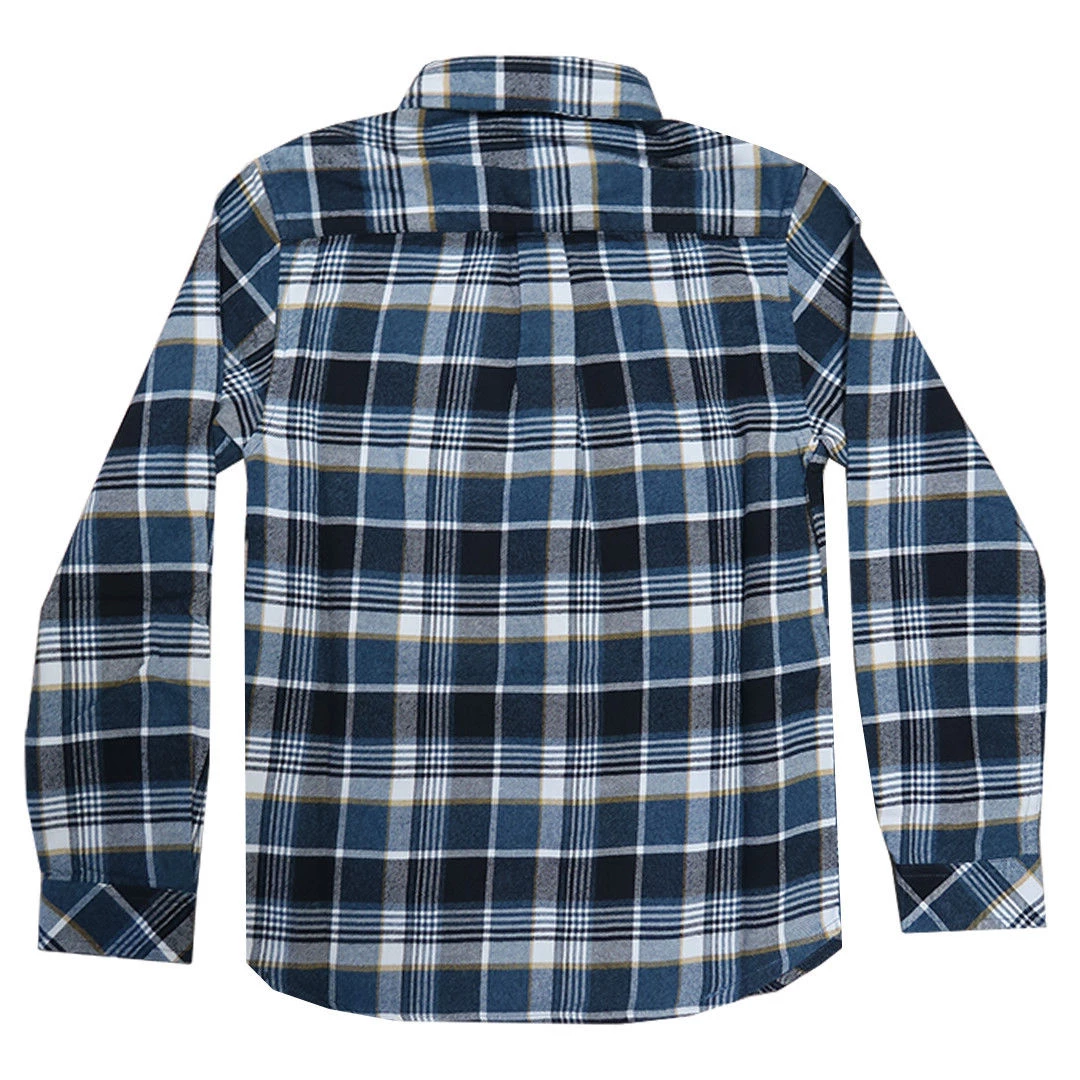 O'Neill Boy's Blue Plaid L/S Flannel Shirt (Retail $40) 4 O'Neill Boy's Blue Plaid L/S Flannel Shirt (Retail $40)