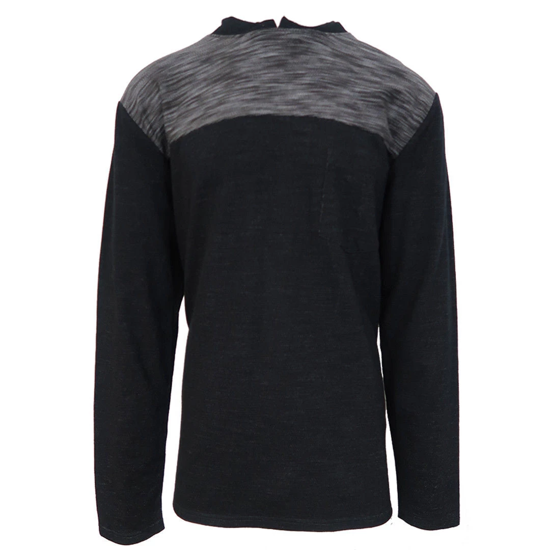 Vans Off The Wall Men's Black Allier-J L/S Pull Over Hoodie 3 Vans Off The Wall Men's Black Allier-J L/S Pull Over Hoodie