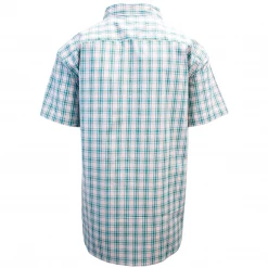 Columbia Men's Pink Blue Green Plaid Rapid Rivers II S/S Shirt