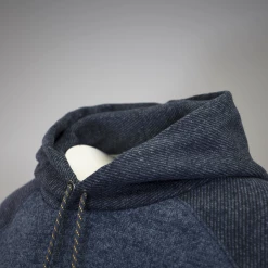 Quiksilver Men's Heather Blue Raglan Pullover Hoodie (S03) Quik Silver