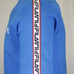 FILA Men's Blue With Lettering Shoulder Pad & Logo S/S T-Shirt (172)