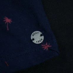 Roxy Girl's Navy Coral Dandelion Palm Tree Dress (S04) Kids