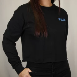 FILA Women's Disney Villains Hades Cropped L/S T-Shirt Womens