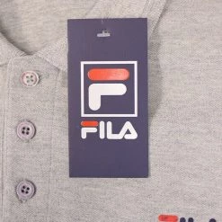 FILA Men's Retro Light Grey Marl S/S Polo Shirt (Retail $50)