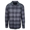 PrAna Men's Turquoise & Black Plaid L/S Flannel Shirt (S44)
