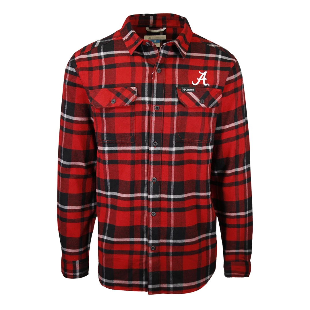 Columbia Men's NCAA CLG Flare Gun Plaid L/S Flannel Shirt (766) 6 Columbia Men's NCAA CLG Flare Gun Plaid L/S Flannel Shirt (766)