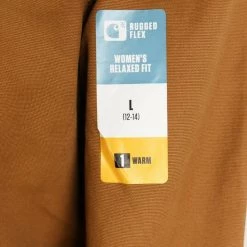 Carhartt Women's Brown Rugged Flex Canvas Full Zip Jacket New Arrivals