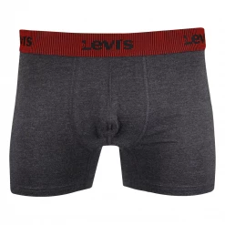 Levi's Men's 5 Pack Dark Grey, Navy Blue, Grey Stretch Boxer Briefs (S02)