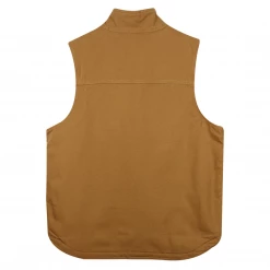 Carhartt Men's Golden Brown Loose Fit Duck Sherpa-Lined Mock-Neck Vest (S02A)