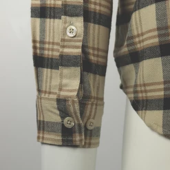 Columbia Men's Beige Brown Black Plaid Cornell Woods L/S Flannel Shirt (272) New Arrivals