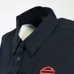 Harley-Davidson Women's Black Red Rose Sleeveless Vest Shirt (S03)