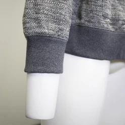 Quiksilver Men's Dark Grey & Heather Grey Two Tone Full Zip Hoodie (S02)