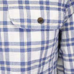 Barbour Men's National Trust Neutral Combe Plaid L/S Woven Shirt (S08)