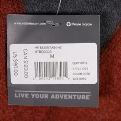 Mens Eddie Bauer Men's Heather Cocoa W/ Grey Sleeve Mountain Fleece 1/2-Zip Sweater