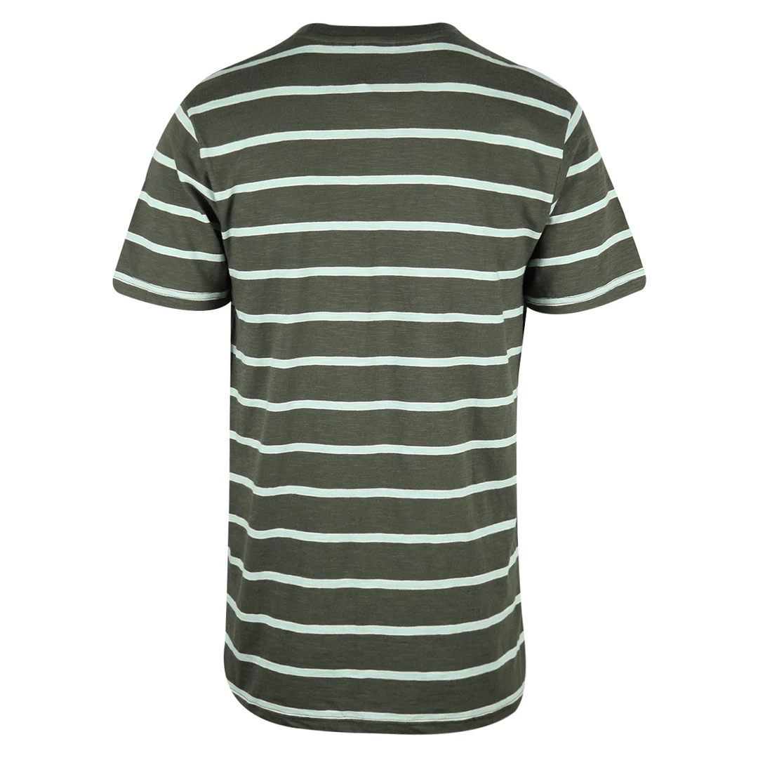 Vans Men's Ranger Green Teal Striped Endless S/S T-Shirt (S01) 5 Vans Men's Ranger Green Teal Striped Endless S/S T-Shirt (S01)