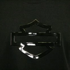 Harley-Davidson Men's Black Glossy Logo S/S T-Shirt