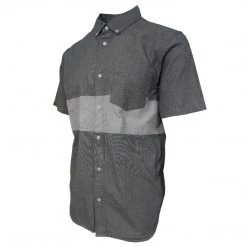 Vans Off The Wall Men's Heather Grey Tone S/S Woven Shirt (Medium Only)