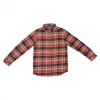O'Neill Boy's Red Black Brown Plaid L/S Flannel Shirt (Retail $40)