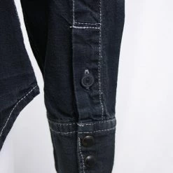 Harley-Davidson Women's Black Studded Denim L/S Woven Shirt (S14) 15 Harley-Davidson Women's Black Studded Denim L/S Woven Shirt (S14)