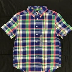 Spotted Clothing Ralph Lauren Boy's E58 Checked S/S Woven Shirt