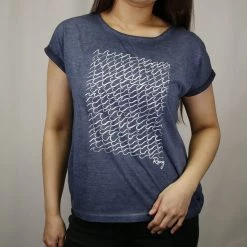 Roxy Women's Heather Waves Button Back S/S T-Shirt