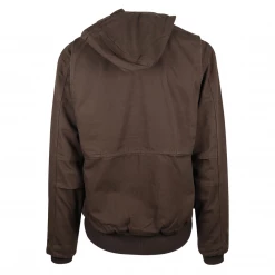 Carhartt Men's Dark Brown Full Swing Loose Fit Duck Fleece-Lined Jacket (S08) Mens