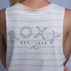 Tanks Roxy Women's Striped Wave Sleeveless Tank Top (S11)