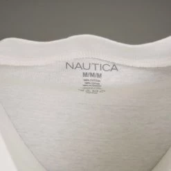 Nautica Men's 3 Pack White V-Neck S/S Tee (Retail $40)