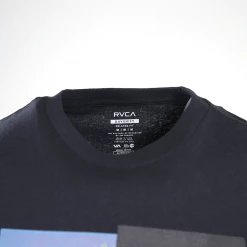RVCA Men's Black Balance Of Opposites Peace & War Relaxed Fit S/S T-Shirt (S34)