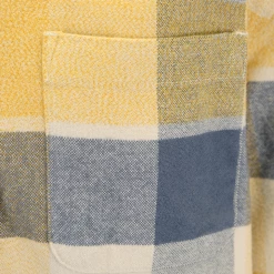 PrAna Men's Navy Yellow Beige Plaid L/S Flannel Shirt (S01) 10 PrAna Men's Navy Yellow Beige Plaid L/S Flannel Shirt (S01)