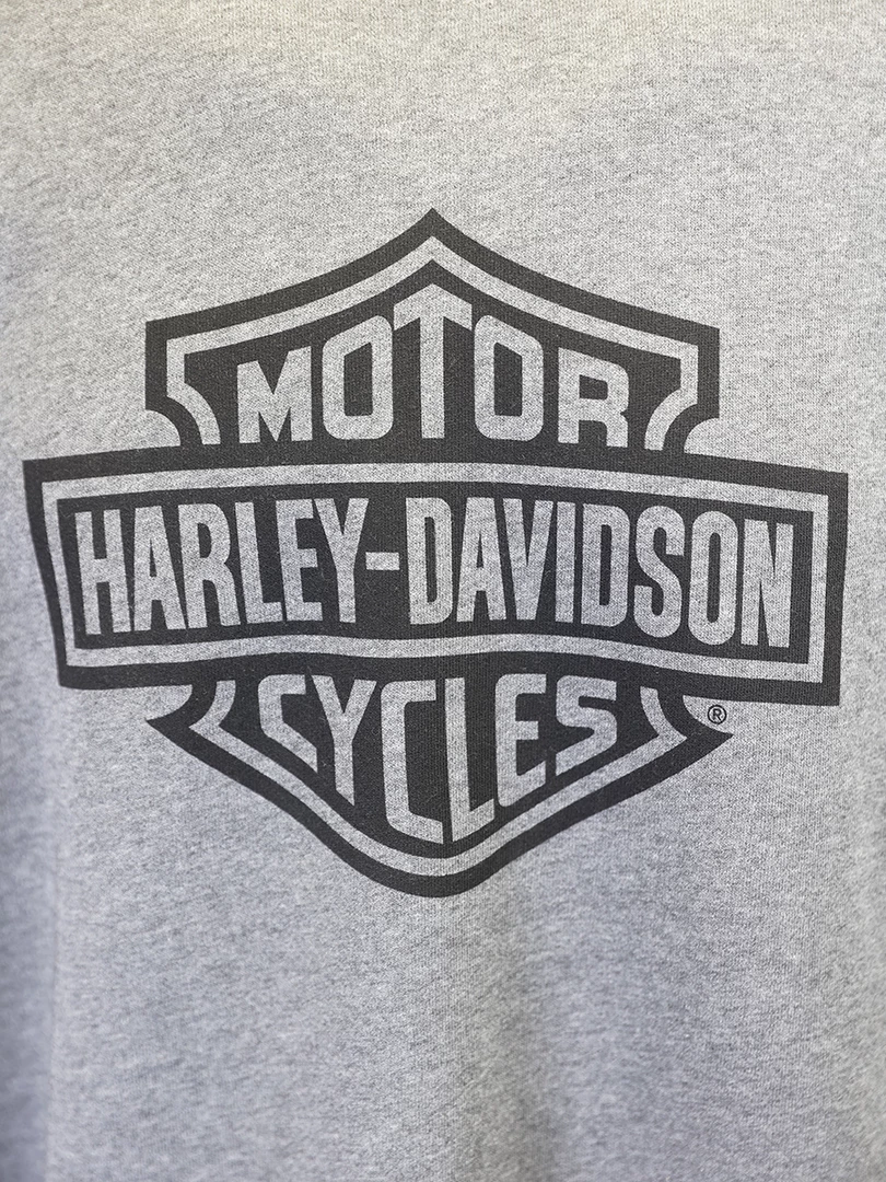 Harley-Davidson Men's Heather Grey Official Logo L/S Pullover Sweater (S01) 6 Harley-Davidson Men's Heather Grey Official Logo L/S Pullover Sweater (S01)