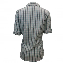 Columbia Women's Silver Ridge Lite Blue Gingham Plaid L/S Shirt 490