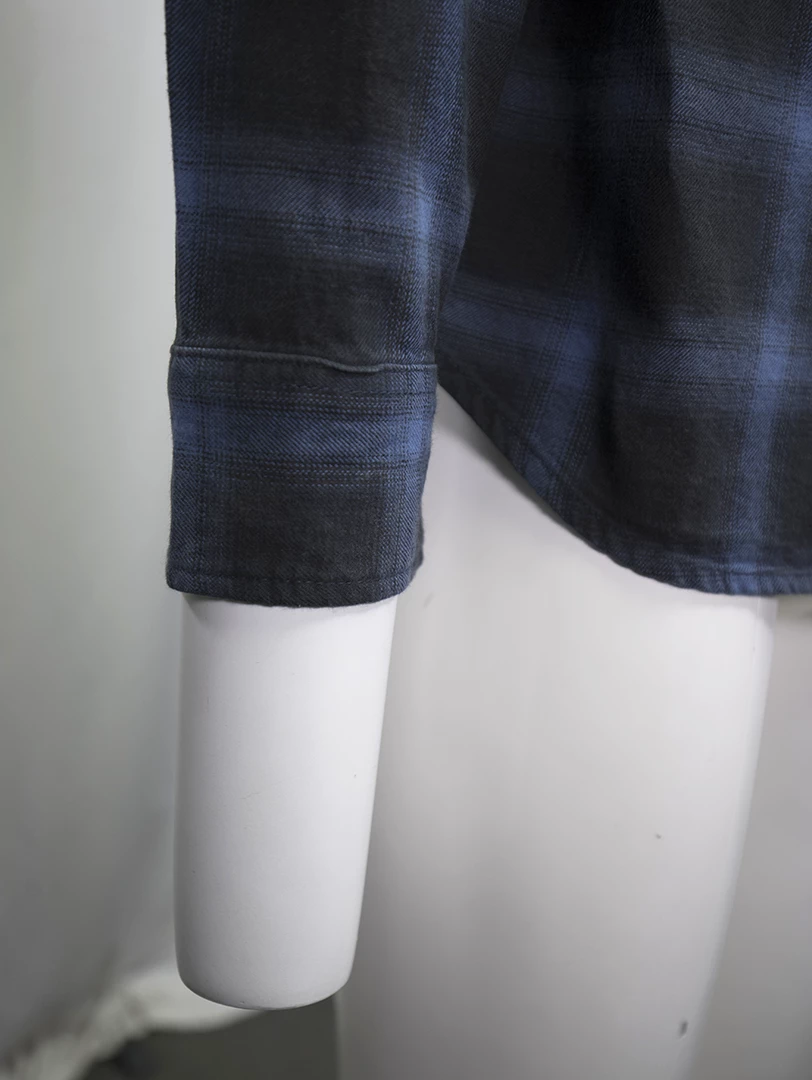 Harley-Davidson Men's Slim Fit Classic Blue Plaid L/S Woven Shirt (S12) 9 Harley-Davidson Men's Slim Fit Classic Blue Plaid L/S Woven Shirt (S12)