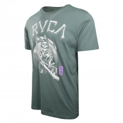 RVCA Men's Green Trouble In Paradize Regular Fit S/S T-Shirt (S27)