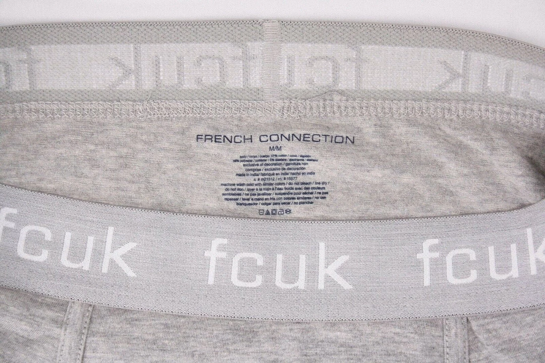 FCUK Men's 3 Pack Grey W/ Grey Strap Boxer Briefs (S01) 7 FCUK Men's 3 Pack Grey W/ Grey Strap Boxer Briefs (S01)