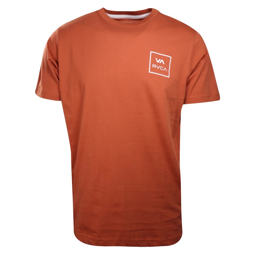 RVCA Men's Orange VA Box Regular Fit S/S T-Shirt (S01) 4 RVCA Men's Orange VA Box Regular Fit S/S T-Shirt (S01)