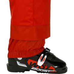 Wed'ze By Decathlon Kid's Red Welcome To Winter Waterproof Ski Snow Pants