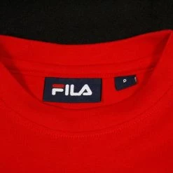 FILA Boy's Navy Red White Three-Tone Classic Logo S/S T-Shirt (S08) T-Shirts