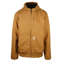 Carhartt Carthartt Men's Golden Brown Vertical Pocket Hooded L/S Jacket (S14)