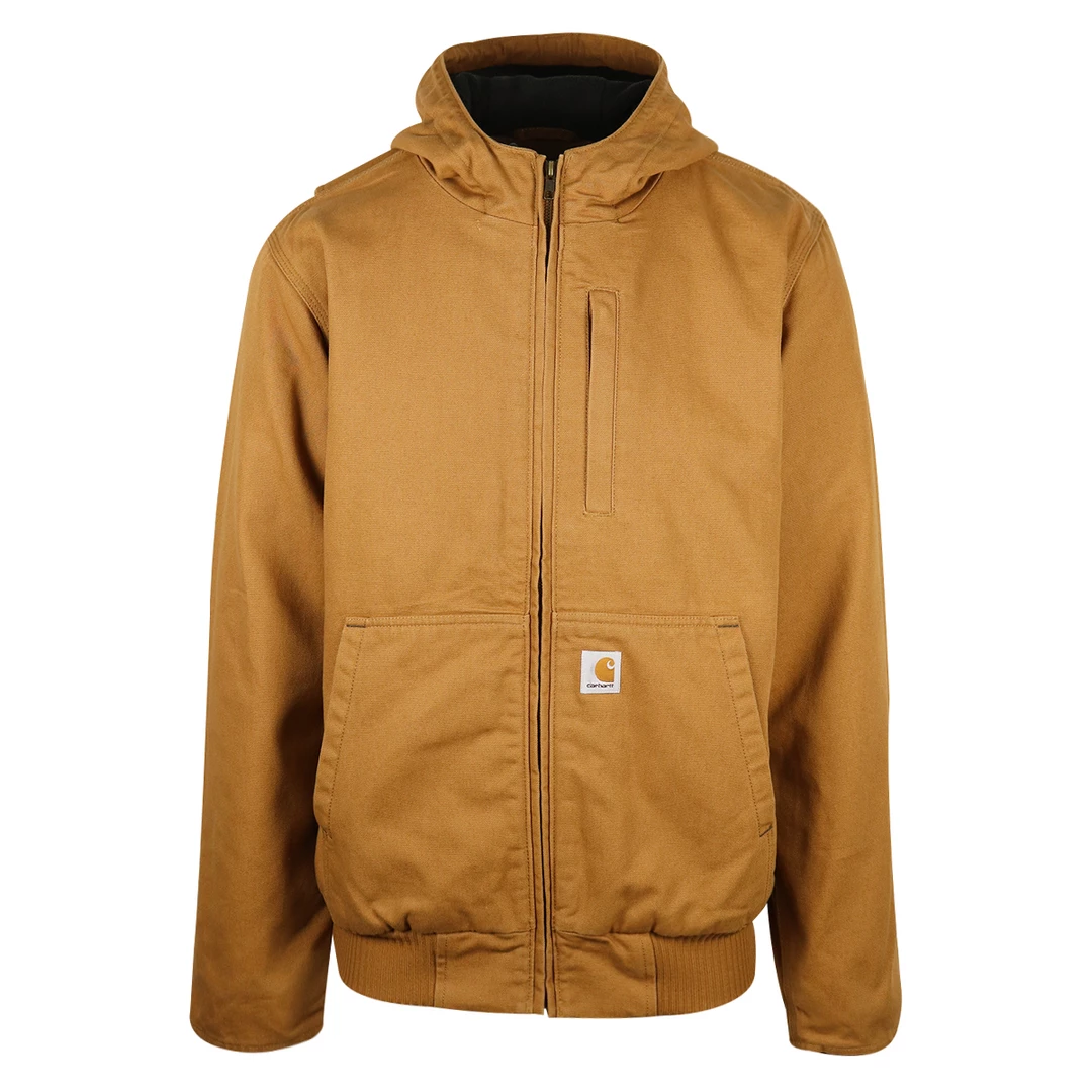 Carhartt Carthartt Men's Golden Brown Vertical Pocket Hooded L/S Jacket (S14) 3 Carhartt Carthartt Men's Golden Brown Vertical Pocket Hooded L/S Jacket (S14)