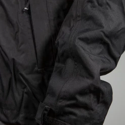 Mens Quechua Men's Black 3 In 1 Fleece Lined Canvas Full Zip Jacket (EU Size Small)