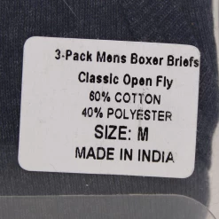 FCUK Men's 3 Pack Navy Blue W/ Black Strap Boxer Briefs (S07)