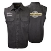 Harley-Davidson Men's Charcoal Denim 1903 Sleeveless Vest
