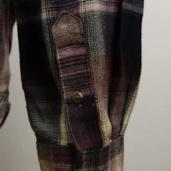 Carhartt Women's Maroon Purple Navy Cream Plaid Hooded L/S Woven Shirt Flannels